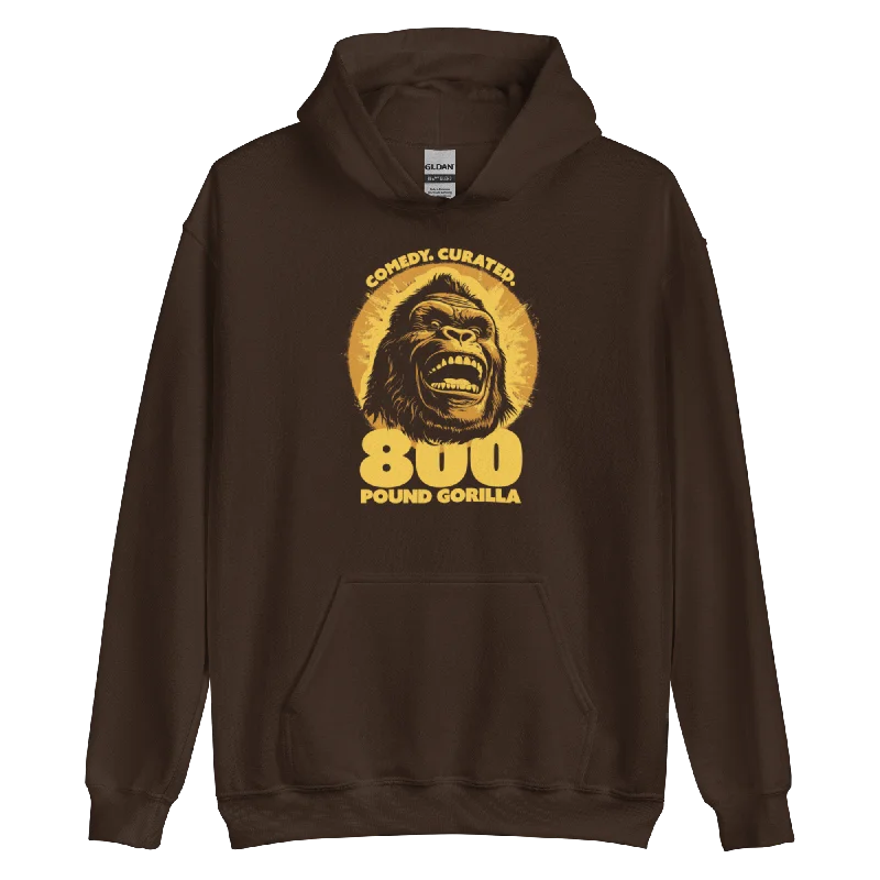 Organic cotton men hoodie for a sustainable and soft feel Organic cotton men hoodie for a sustainable and soft feel Espresso Gorilla Head Hoodie