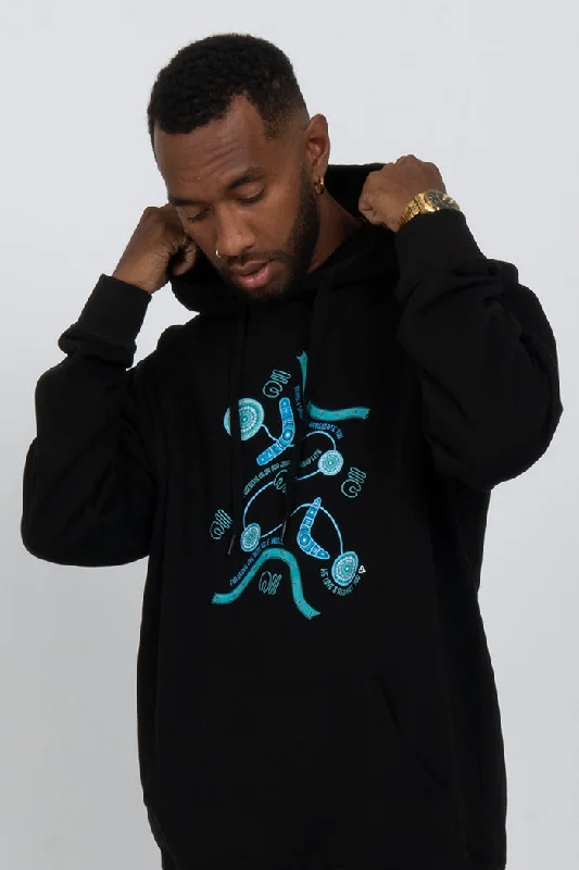 Thermal - insulated men hoodie for winter sports Thermal - insulated men hoodie for winter sports Deadly Dads Black Premium Cotton Blend Unisex Hoodie