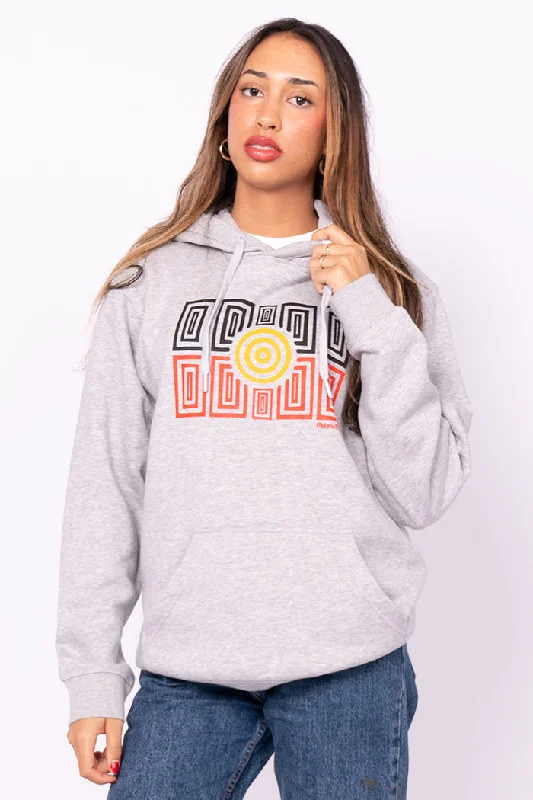 Men hoodie with a drawstring hood and adjustable hem Men hoodie with a drawstring hood and adjustable hem Strong Community Heather Grey Premium Cotton Blend Unisex Hoodie