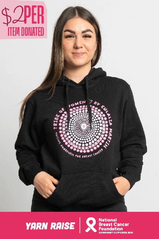 Oversized men hoodie with dropped shoulders for a streetwear look Oversized men hoodie with dropped shoulders for a streetwear look Tribe Of Women Circle Black Cotton Blend Unisex Hoodie