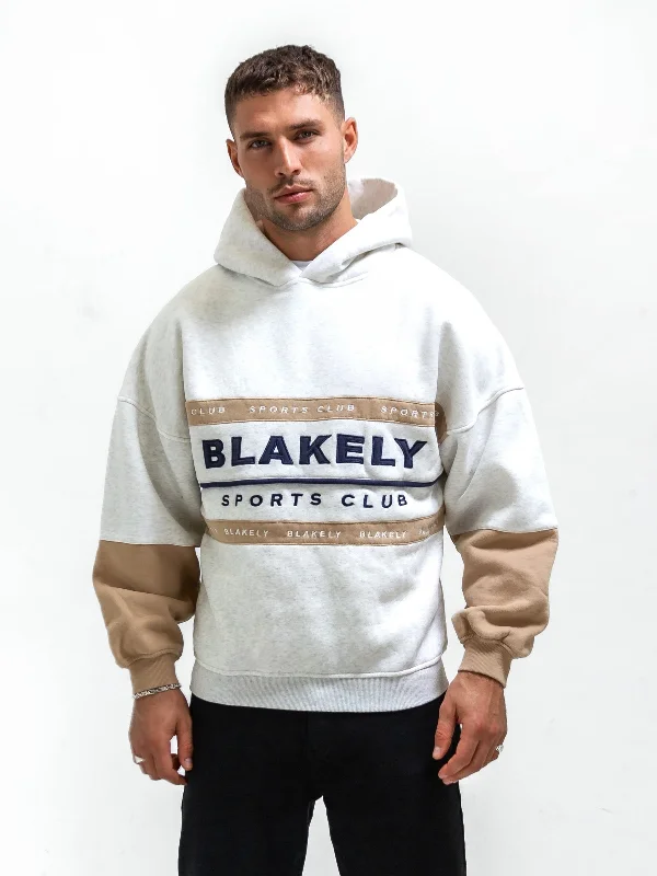 Lightweight men hoodie with mesh panels for breathability Alpine Sports Relaxed Hoodie - Marl White Lightweight men hoodie with mesh panels for breathability Alpine Sports Relaxed Hoodie - Marl White