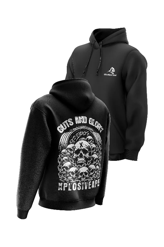 Men hoodie for gym workouts with moisture - wicking technology XAPE Glory Hoodie - Black Men hoodie for gym workouts with moisture - wicking technology XAPE Glory Hoodie - Black