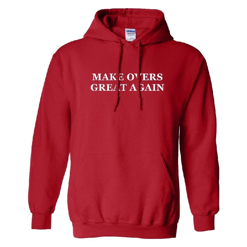 Men hoodie with a kangaroo pocket and ribbed cuffs Make Overs Great Hoodie
