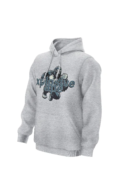 Graphic - printed men hoodie with anime motifs for otaku fans XAPE Fury V1 Hoodie - Grey Graphic - printed men hoodie with anime motifs for otaku fans XAPE Fury V1 Hoodie - Grey