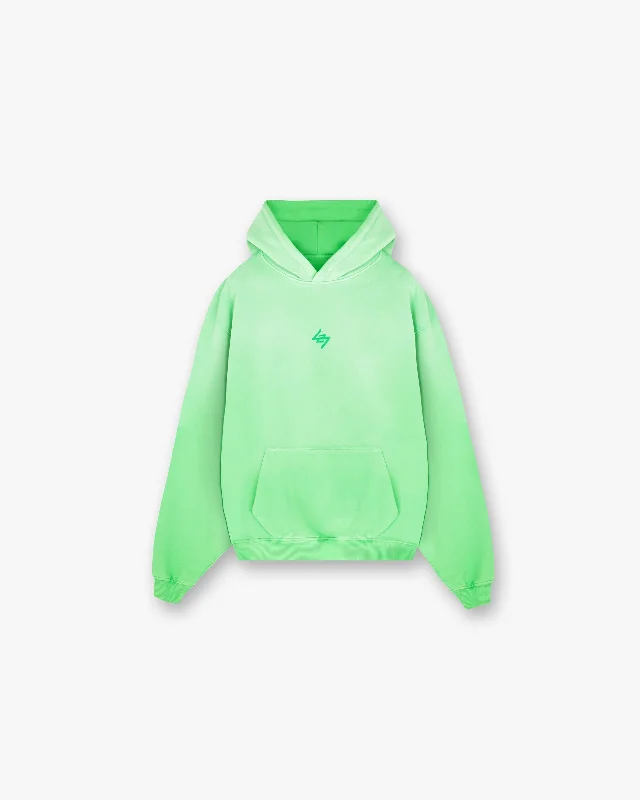 Oversized men hoodie with dropped shoulders for a streetwear look 247 Motion Oversized Hoodie  - Speed Green