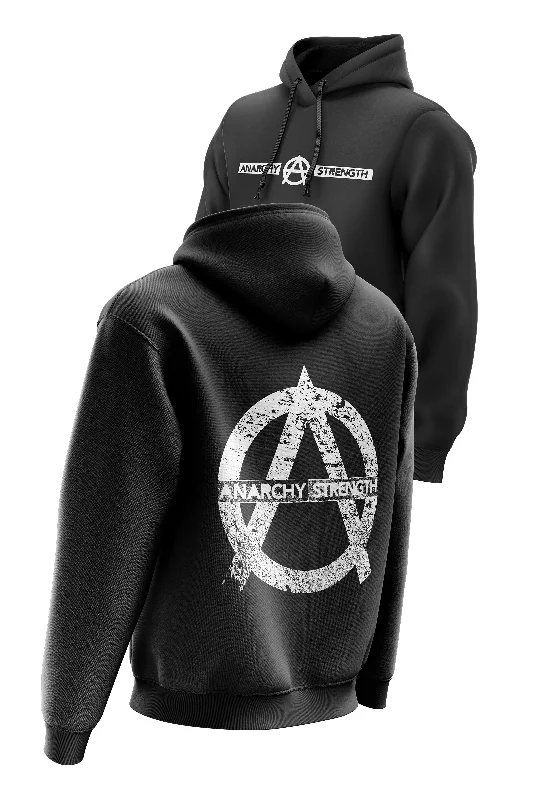 Luxury men hoodie made from cashmere - blend material AS 'RING' HOODIE - BLACK