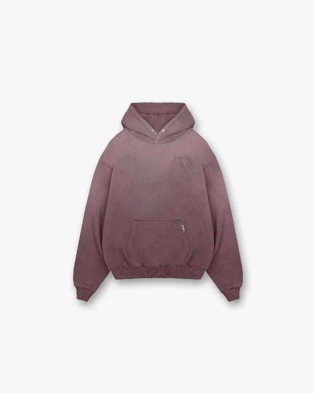 Men hoodie for gym workouts with moisture - wicking technology Represent X Belstaff Outline Phoenix Hoodie - Plum