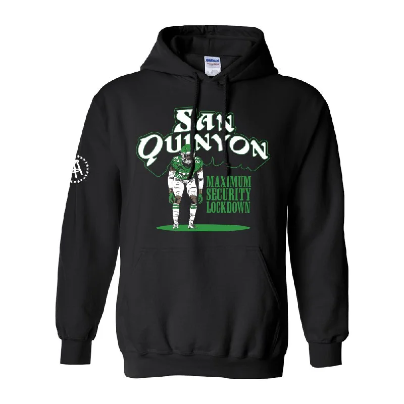 Halloween - themed men hoodie with spooky prints San Q Hoodie