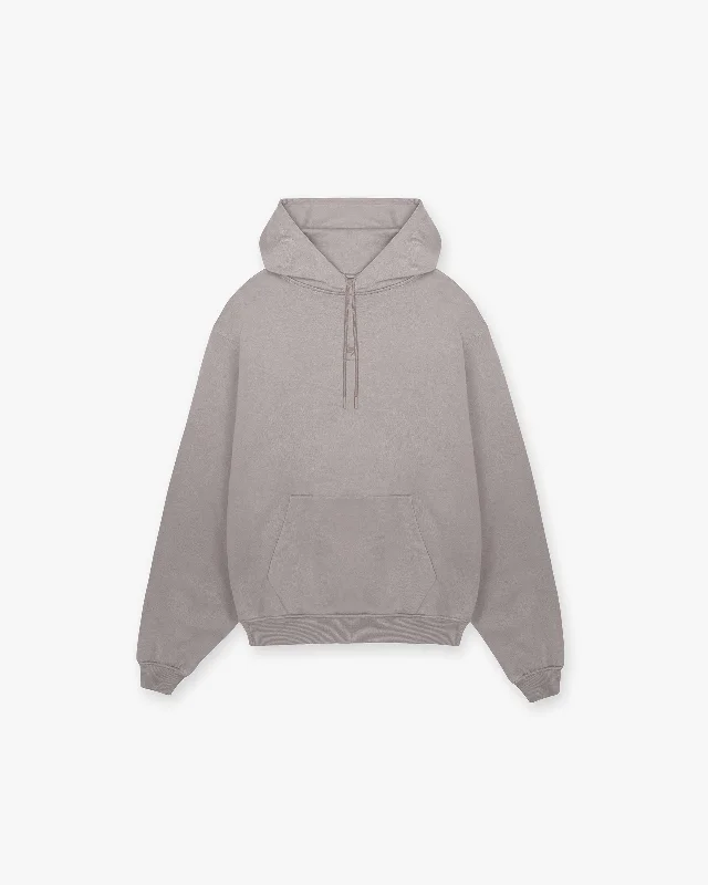 Solid - color men hoodie in trendy olive green 247 Oversized Hoodie - Cinder