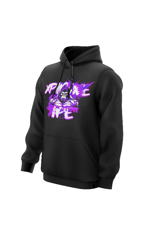 Water - resistant men hoodie for rainy days XAPE Splatter Graffiti V1 Hoodie - Black Water - resistant men hoodie for rainy days XAPE Splatter Graffiti V1 Hoodie - Black