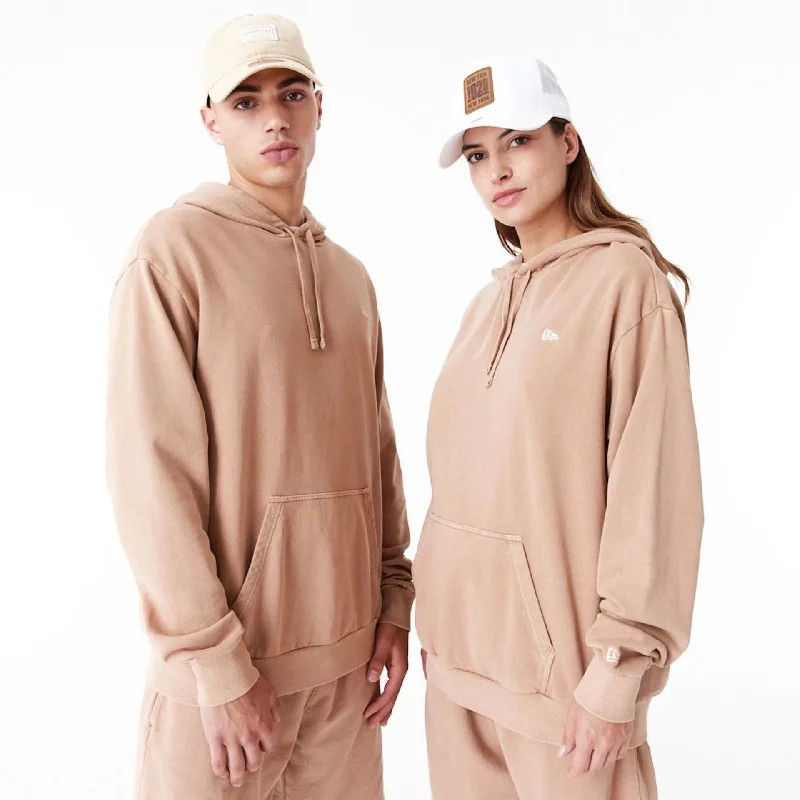Halloween - themed men hoodie with spooky prints New Era Washed Orange Oversized Pullover Hoodie Halloween - themed men hoodie with spooky prints New Era Washed Orange Oversized Pullover Hoodie