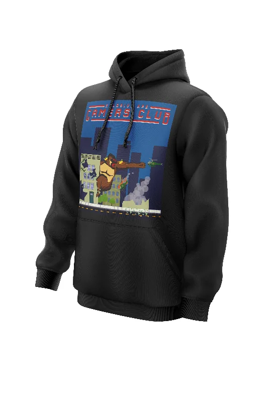 Graphic - printed men hoodie with anime motifs for otaku fans XAPE Rampage Gamer Hoodie - Black Graphic - printed men hoodie with anime motifs for otaku fans XAPE Rampage Gamer Hoodie - Black