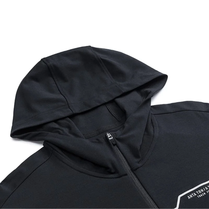Slim - fit men hoodie to pair with skinny jeans KNIT TRACK TOP
