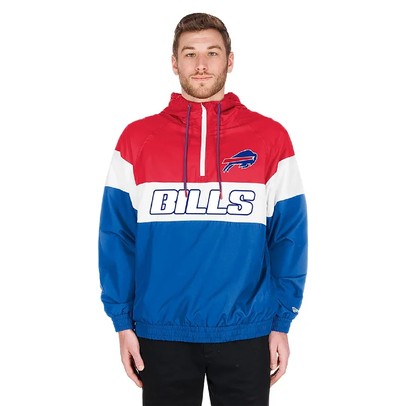 Halloween - themed men hoodie with spooky prints Buffalo Bills NFL 3rd Down Blue 1/4 Zip Hoodie