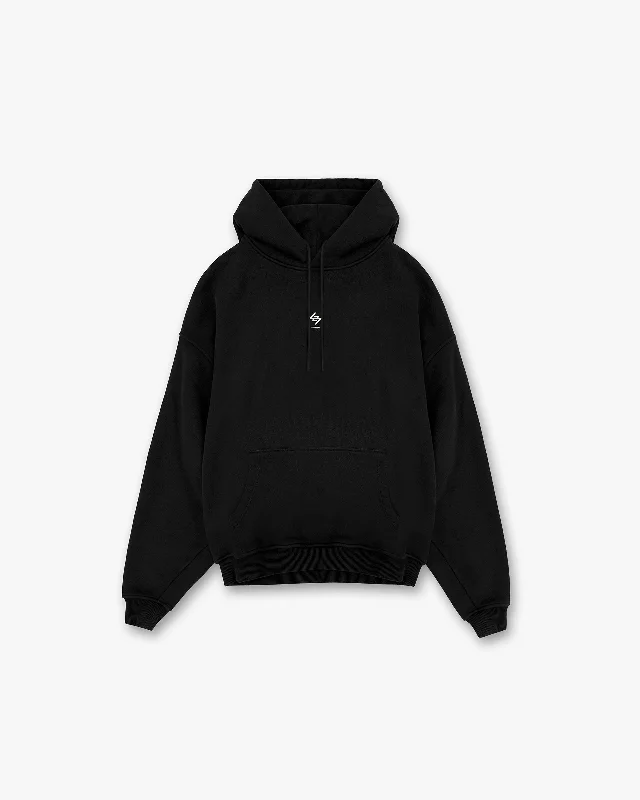Organic cotton men hoodie for a sustainable and soft feel 247 Oversized Hoodie - Jet Black