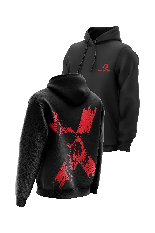 Organic cotton men hoodie for a sustainable and soft feel XAPE Perish Hoodie - Black