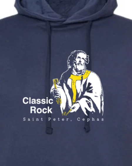 Men hoodie for gym workouts with moisture - wicking technology Classic Rock - St. Peter, Cephas Hoodie Sweatshirt