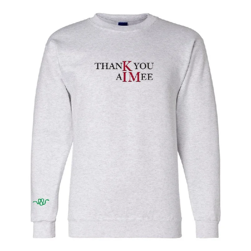 Men hoodie for gym workouts with moisture - wicking technology thanK you aIMee Crewneck
