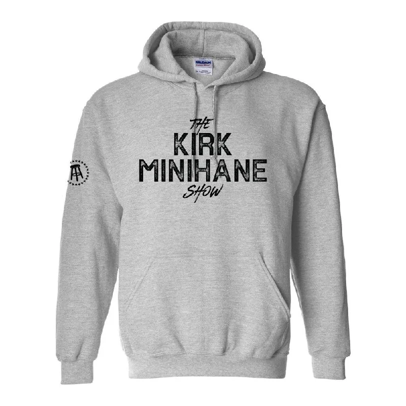 Zip - up men hoodie with multiple pockets for storage The Kirk Minihane Show Hoodie