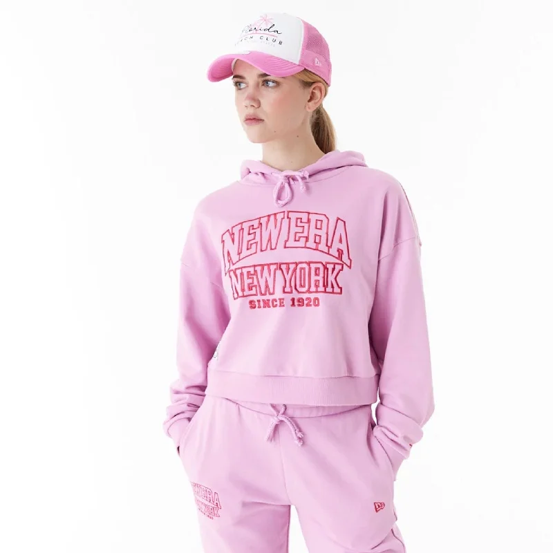 Men hoodie for gym workouts with moisture - wicking technology New Era Womens Arch Wordmark Pink Crop Pullover Hoodie Men hoodie for gym workouts with moisture - wicking technology New Era Womens Arch Wordmark Pink Crop Pullover Hoodie