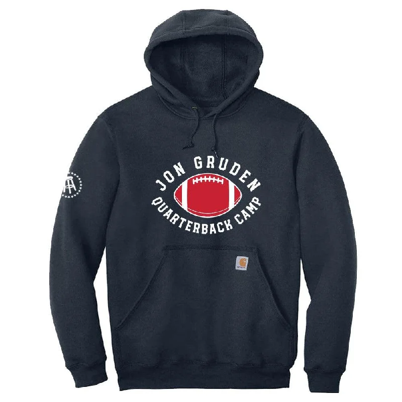 Retro - inspired men hoodie with a varsity logo Gruden QB Camp Premium Hoodie