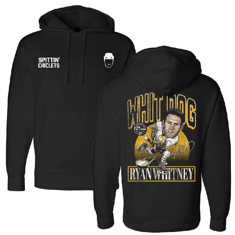 Plus - size men hoodie with a roomy fit for comfort Spittin Chiclets x NHL Alumni Association Whit Dog Hoodie