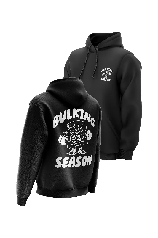 Graphic - printed men hoodie with anime motifs for otaku fans XAPE Bulking Season Hoodie - Black