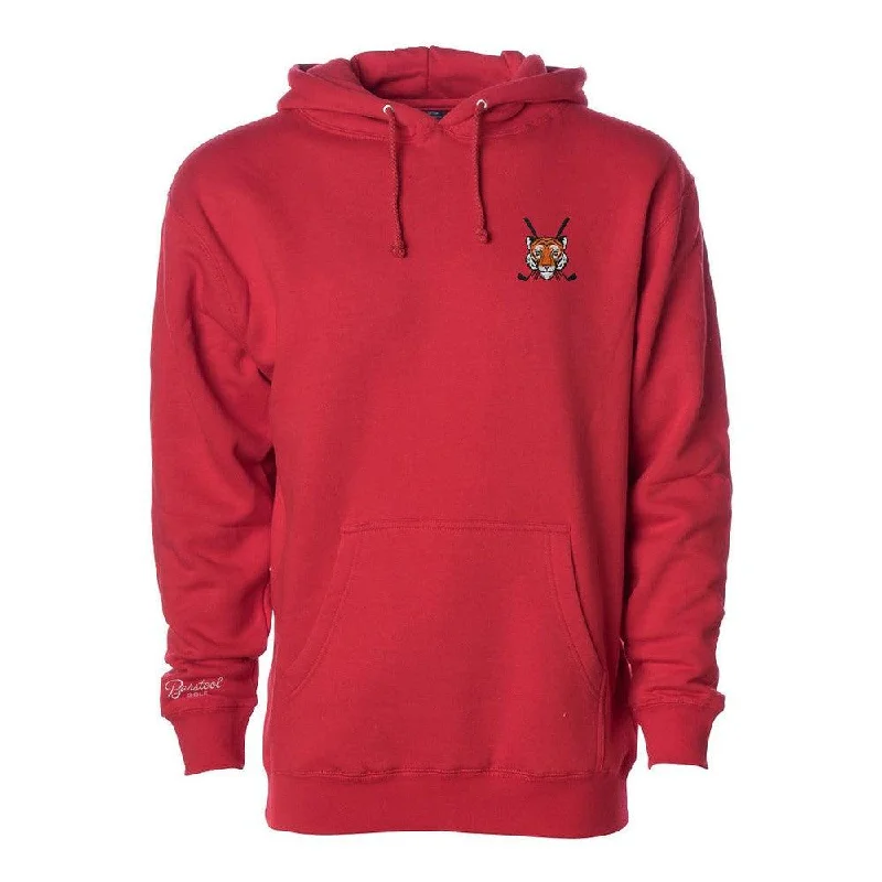 Luxury men hoodie made from cashmere - blend material Barstool Golf Tiger Embroidered Hoodie Luxury men hoodie made from cashmere - blend material Barstool Golf Tiger Embroidered Hoodie