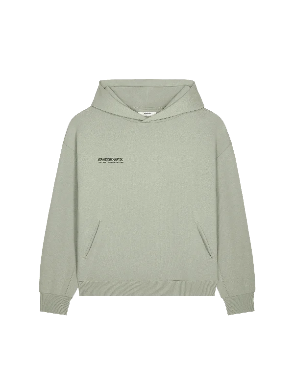 Men hoodie with a kangaroo pocket and ribbed cuffs Mens DNA Hoodie—moss green