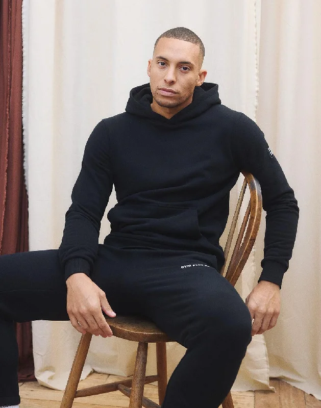 Halloween - themed men hoodie with spooky prints Patch Hoodie in Black