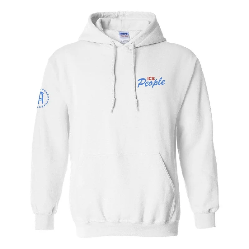 Zip - up men hoodie with multiple pockets for storage Ice People II Hoodie