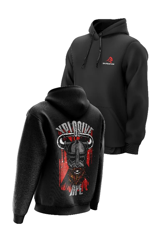 Thermal - insulated men hoodie for winter sports XAPE Invader Hoodie - Black