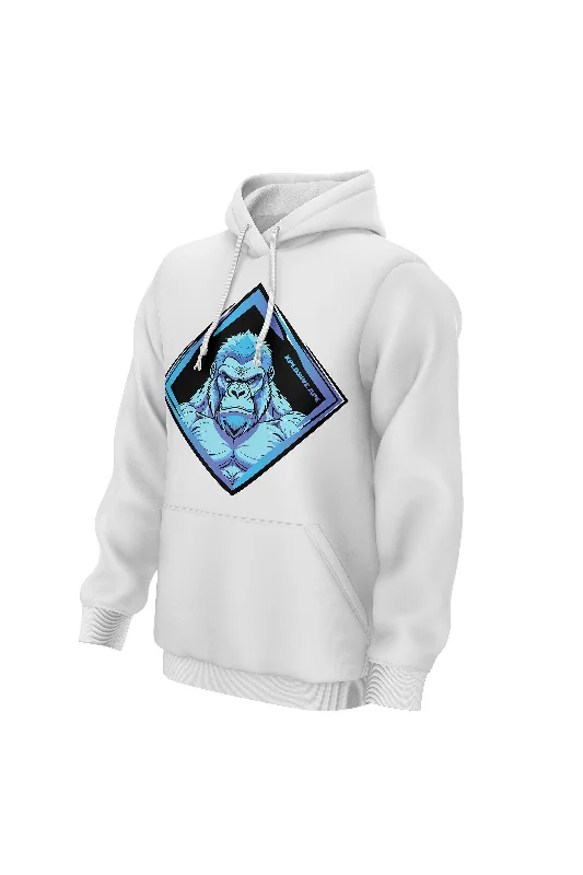 Men hoodie with a drawstring hood and adjustable hem XAPE Titanium V1 Hoodie - White