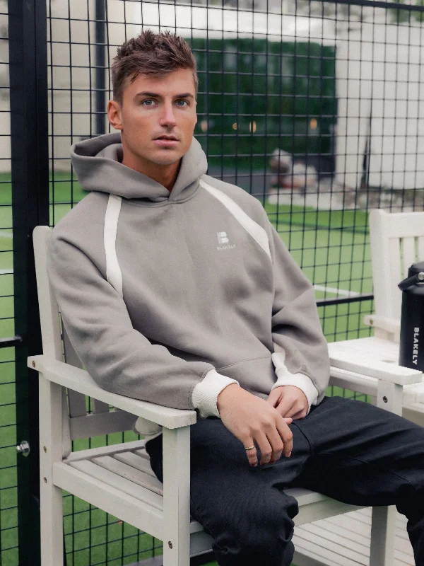 Water - resistant men hoodie for rainy days Classic Panel Relaxed Hoodie - Safari Green