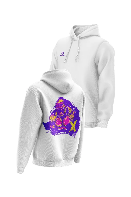 Men hoodie with a detachable hood for versatility XAPE Relentless V2 Hoodie - White
