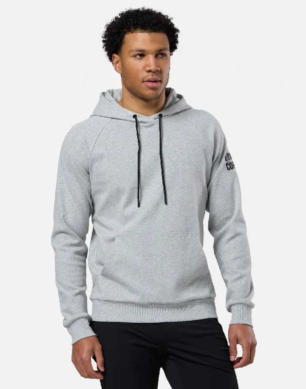 Luxury men hoodie made from cashmere - blend material Chill Hoodie in Grey Melange