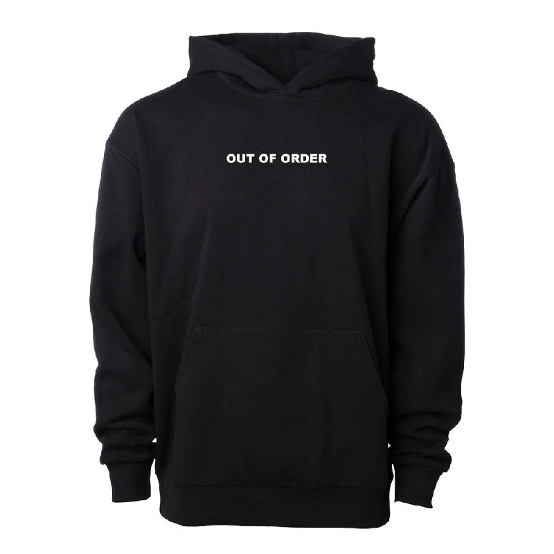 Retro - inspired men hoodie with a varsity logo Out Of Order Hoodie