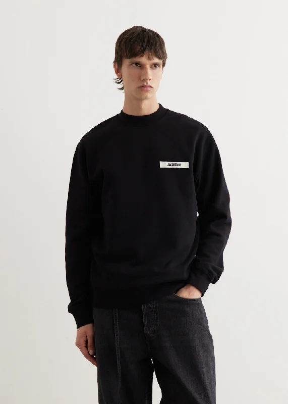 Oversized men hoodie with dropped shoulders for a streetwear look Le Sweatshirt Gros Grain