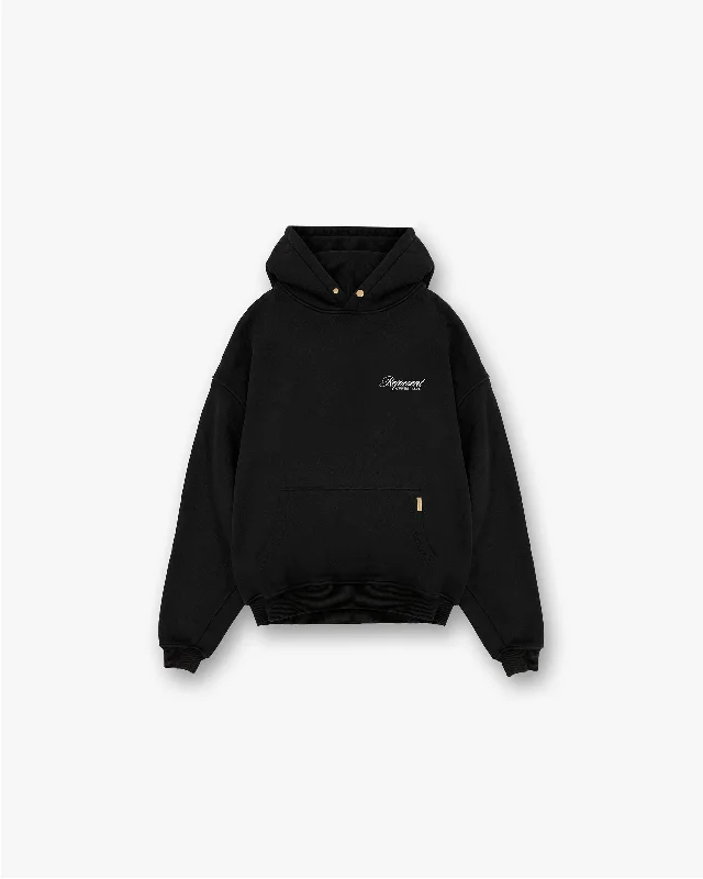 Thermal - insulated men hoodie for winter sports Represent X Harrods Bear Owners Club Hoodie - Jet Black