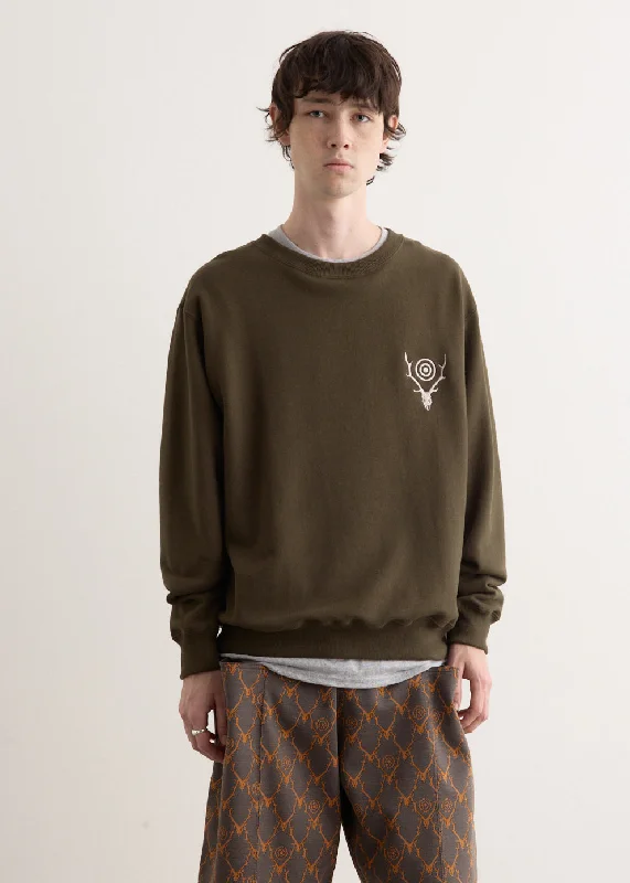 Organic cotton men hoodie for a sustainable and soft feel Crew Neck Sweat Shirt
