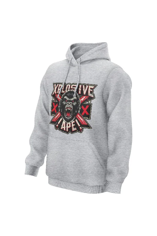 Thermal - insulated men hoodie for winter sports XAPE Explicit Hoodie - Sports Grey