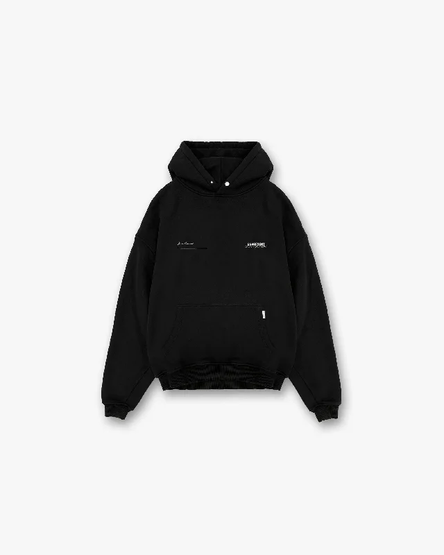 Water - resistant men hoodie for rainy days Patron Of The Club Hoodie - Black