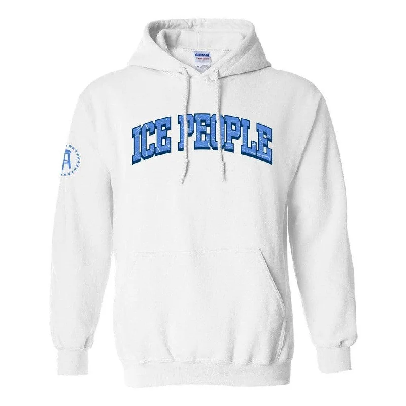 Men hoodie with a detachable hood for versatility Ice People Hoodie