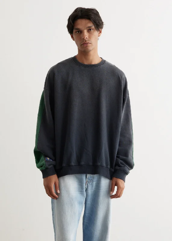 Men hoodie with a detachable hood for versatility SWT Knit 2Tones Remake Big Sweater