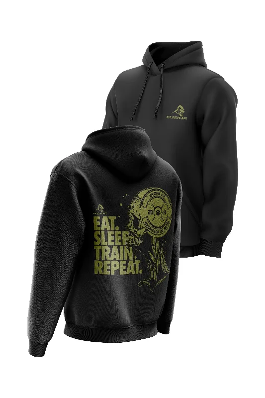 Tech - friendly men hoodie with a built - in headphone jack XAPE Addict Hoodie - Black