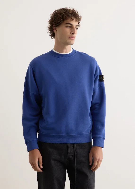 Tech - friendly men hoodie with a built - in headphone jack Organic Cotton Oversized Crewneck Sweat
