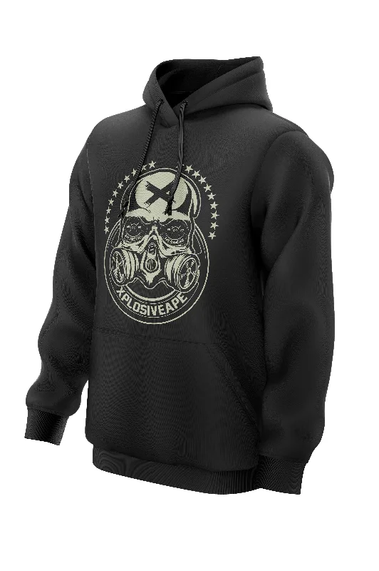 Graphic - printed men hoodie with anime motifs for otaku fans XAPE 'Virus' Hoodie - Black