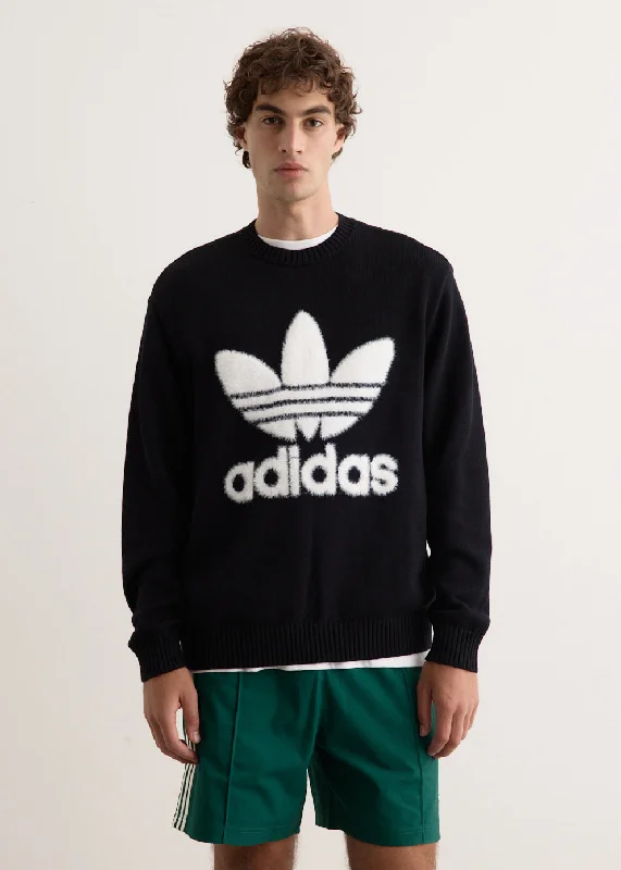 Graphic - printed men hoodie with anime motifs for otaku fans Premium Knitted Crew Sweatshirt