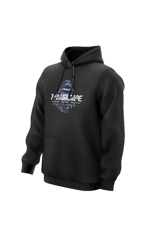 Camouflage - pattern men hoodie for outdoor enthusiasts XAPE Unyielding Hoodie - Black