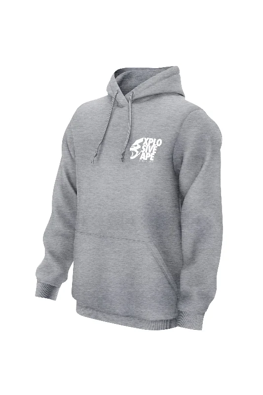 Graphic - printed men hoodie with anime motifs for otaku fans XAPE Ultimate Ape Hoodie - Sports Grey